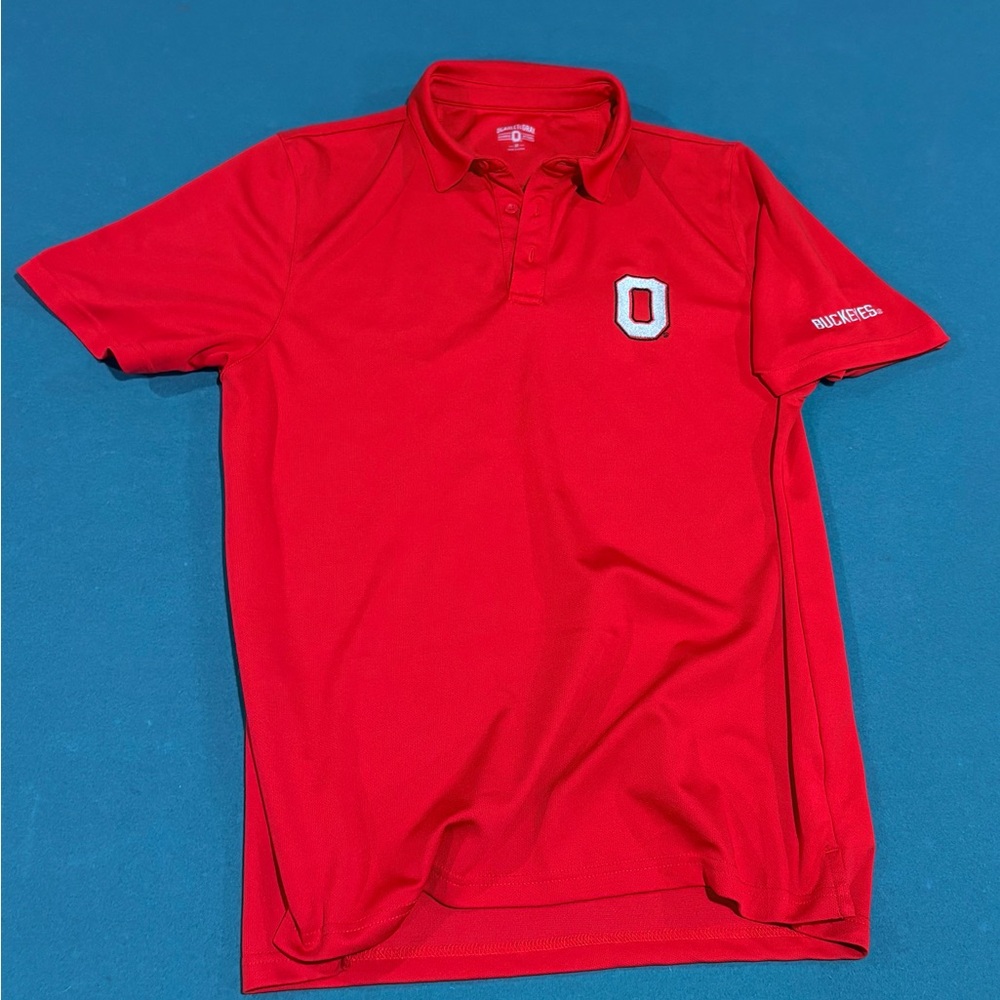 Classic Red Polo Shirt with Embroidered Logo